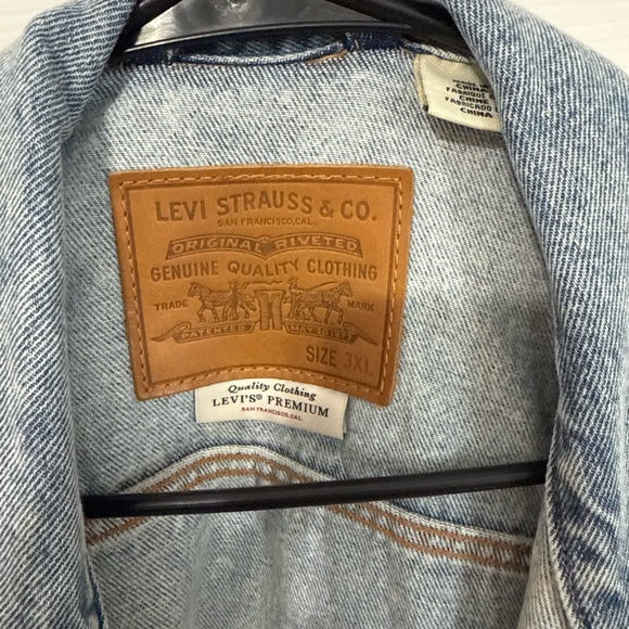 Men/Women Levi's Patchwork Denim Trucker Jacket Size 3XL - Picture 5 of 10